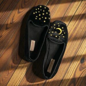 American Rag Slippers Soft Sole Lightweight Moon Stars